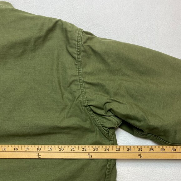Vintage US Military A-1 Cold Weather Permeable Deck Jacket Men's XL Sherpa Lined - Picture 14 of 16